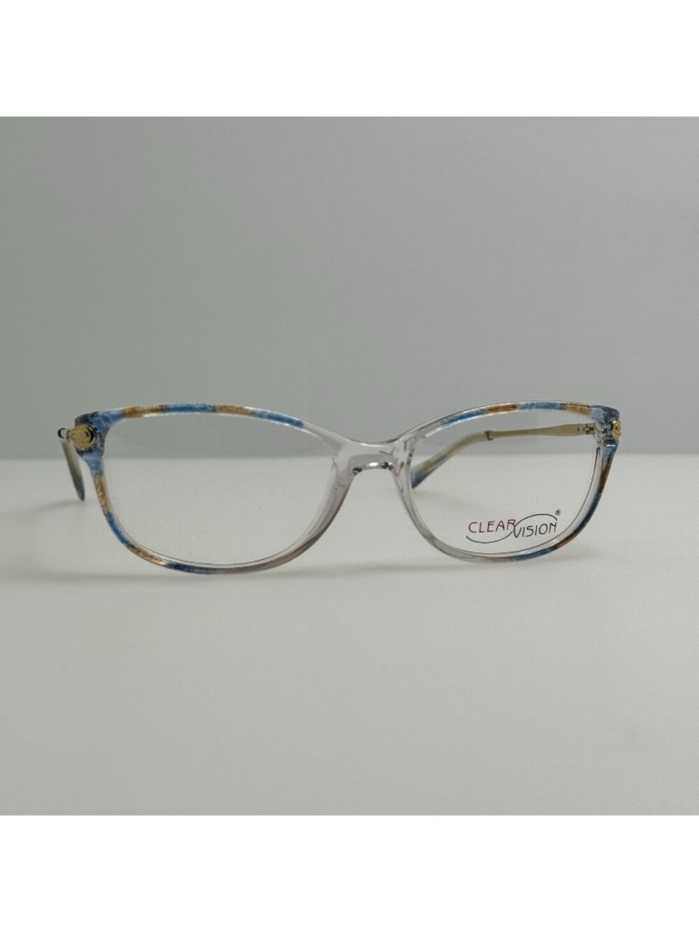 Clear Vision Annie Blue Mix Eyeglasses Eye Glasses Frames 52-16-130